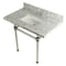 Kingston Brass 36X22 Marble Vanity Top W/ Acrylic Feet Combo, Marble/Chrome KVPB3630MASQ1 - alternate 1